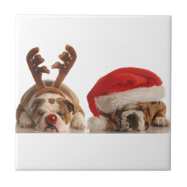 jul Bulldog Ceramic Tile Kakelplatta (Framsidan)