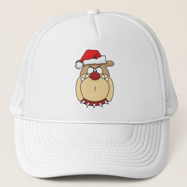 Jul Bulldog Hat Truckerkeps (Framsida)