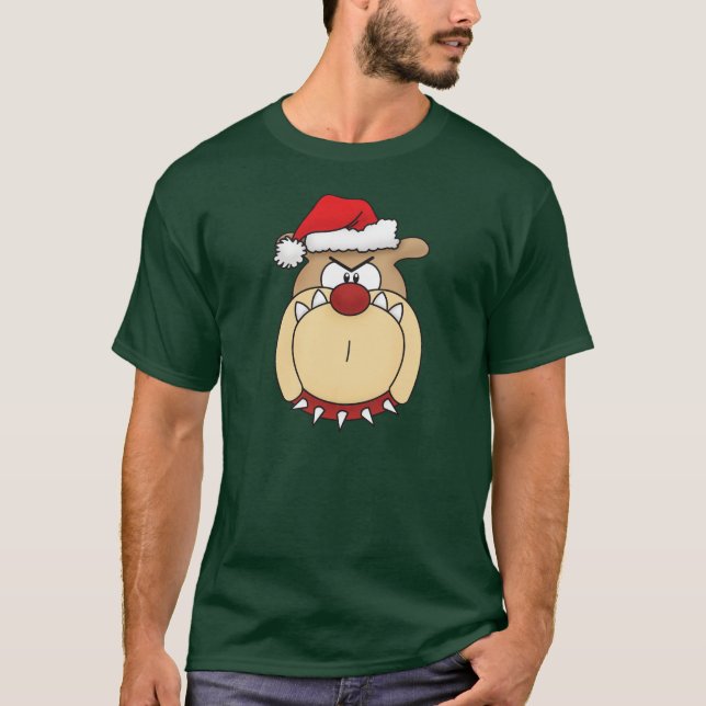 Jul Bulldog Hoodie Tröja (Framsida)