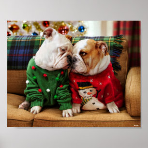 Jul Bulldog i Sverige Poster
