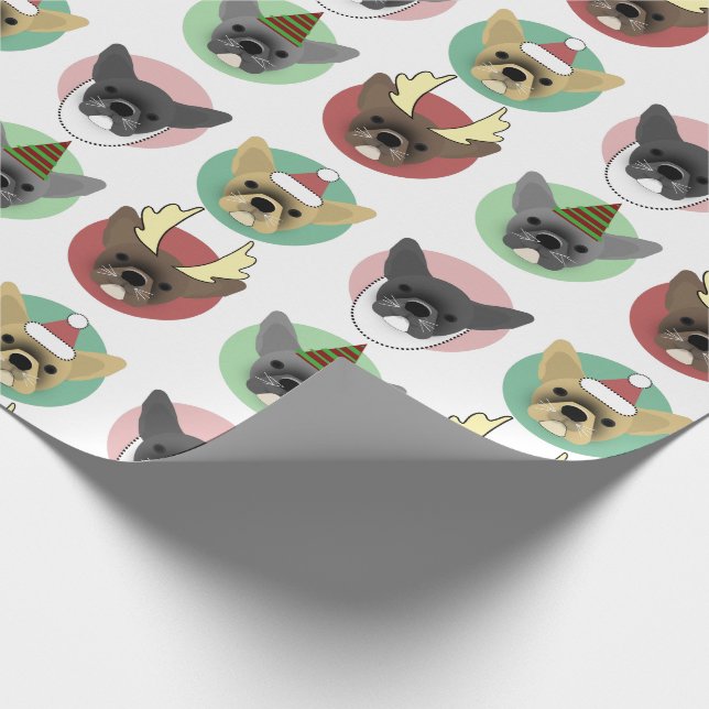 Jul Bulldog Puppies Presentpapper (Hörn)