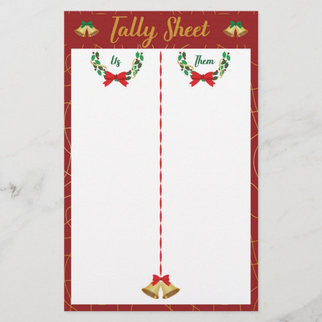 Jul Bunco Party Game Tally Lakan (Framsida)