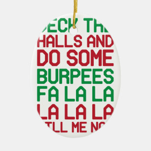 Jul Burpees Julgransprydnad Keramik