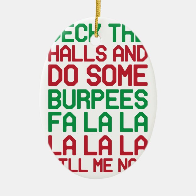Jul Burpees Julgransprydnad Keramik (Framsidan)