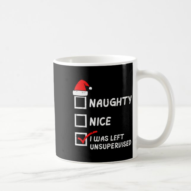 Jul Busiga Snälla Vänster Utan Tillsyn Xmas Män  Kaffemugg (Höger)