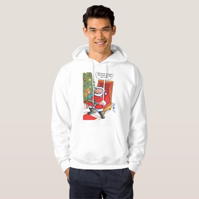 Jul Business Partners manar white hoodie (Hel framsida)