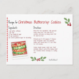 Jul Buttercrisp Cookies Vykort