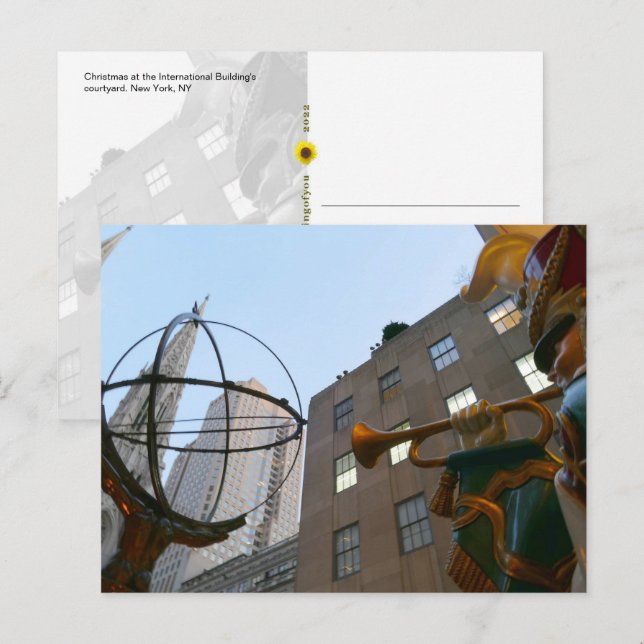 Jul - Byggnad Internationell - Vykort (Fram/baksida)