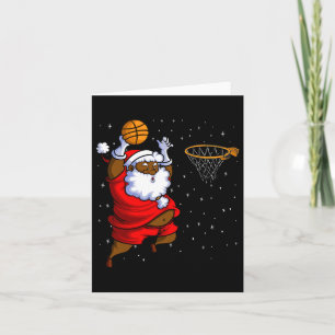 Jul Bysketbyll Black African Santa Kort