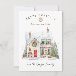 Jul - byt Adress - nytt hem Julkort