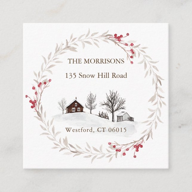 Jul - byt Adress - nytt hem Tilläggskort (Framsida)