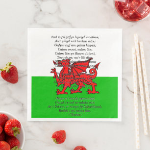 Jul Calon Lân, St Davids Day Pappersservett