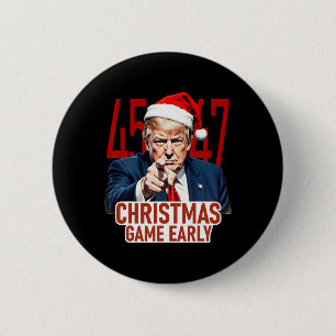 Jul Came Tidigt Funny Donald Trump Santa Clau Knapp