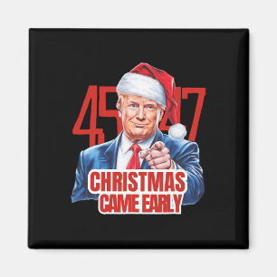 Jul Came Tidigt Funny Donald Trump Santa Clau Magnet