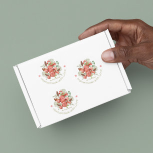 Jul Candies Homemade Kärlek Food Klistermärke