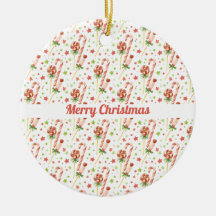 Jul Candies Mönster Personlig Ornament