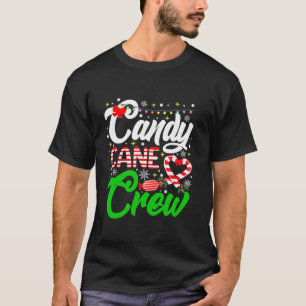 Jul Candy Älskare Funny Julafton Candy cane Crew L T Shirt
