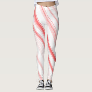 Jul Candy cane Compression Spandex Leggings