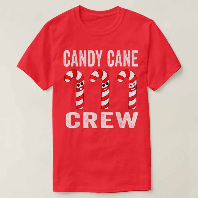 Jul Candy cane Crew Funny Jul Candy Ca T Shirt (Design framsida)