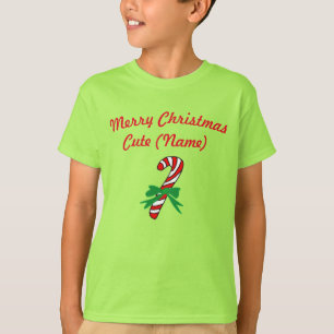 Jul Candy cane - David Kids Basic T-Shirt