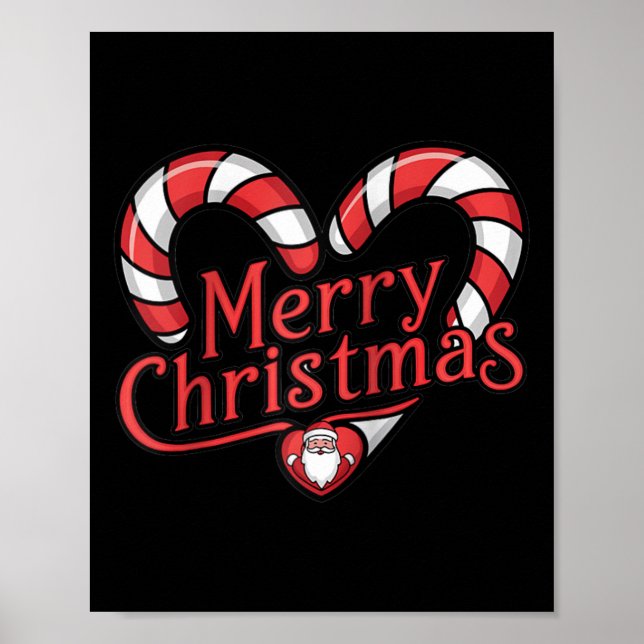 Jul Candy cane - God jul Poster (Framsidan)
