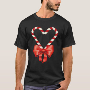 Jul Candy cane Heart for Children Manar Women T Shirt