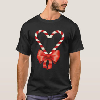 Jul Candy cane Heart for Children Manar Women T Shirt
