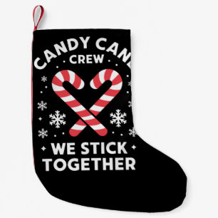 Jul Candy cane Heart Vi håller ihop Liten Julstrumpa