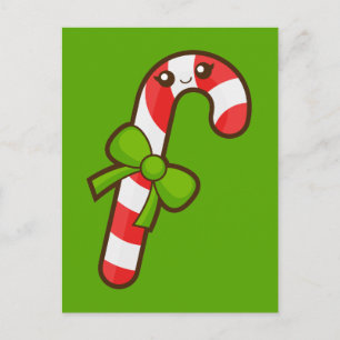 Jul Candy cane Helg Vykort