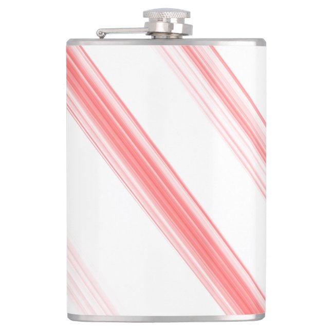 Jul Candy cane Helgdag Vinyl Wrapped Flask Fickplunta (Framsidan)
