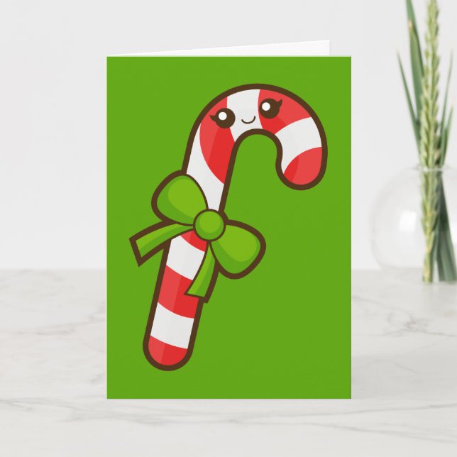 Jul Candy cane Helgkort (Framsida)