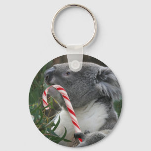 Jul Candy cane Koala Nyckelring