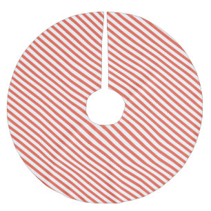 Jul Candy cane Mönster Julgransmatta Borstad Polyester
