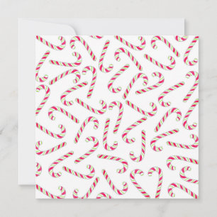 Jul candy cane mönster julkort