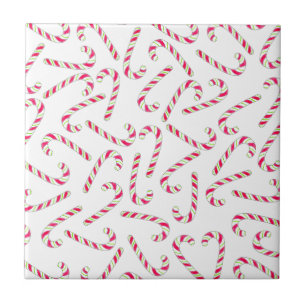 Jul candy cane mönster kakelplatta
