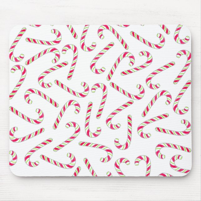 Jul candy cane mönster musmatta (Framsidan)