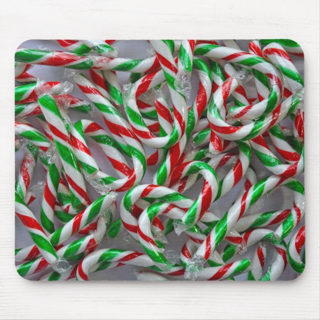 Jul candy cane mönster musmatta (Framsidan)