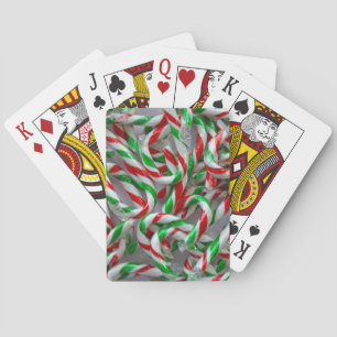 Jul candy cane mönster spel kort