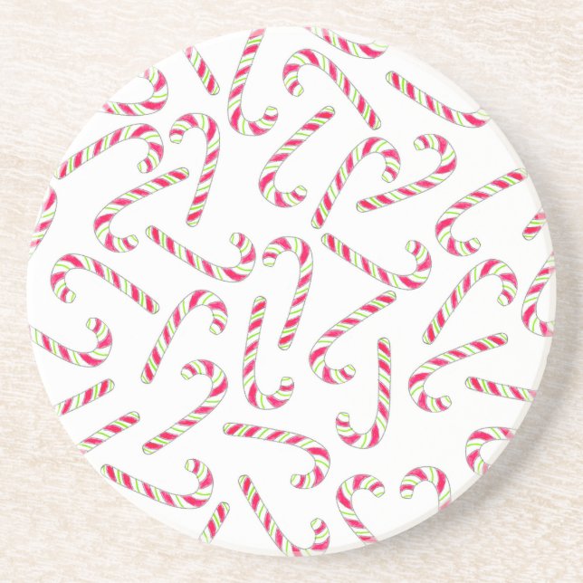 Jul candy cane mönster underlägg (Framsidan)