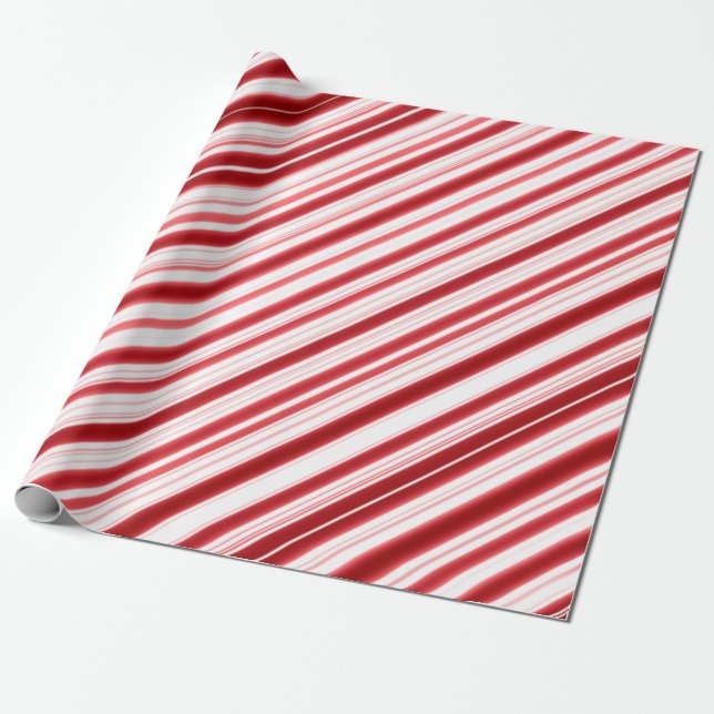 Jul Candy cane Presentpapper (Utrullad)