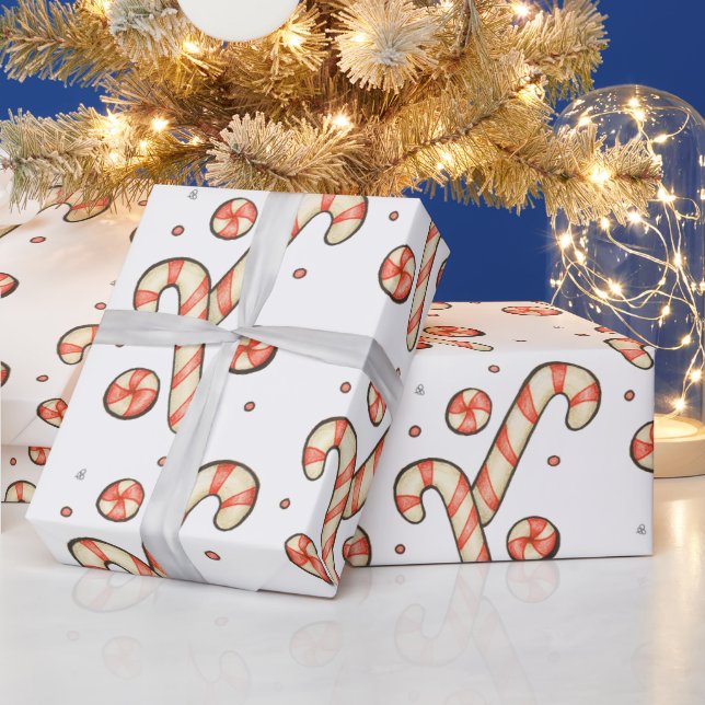 Jul Candy cane Presentpapper (Helgdagar)