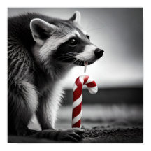 Jul Candy cane Raccoon II