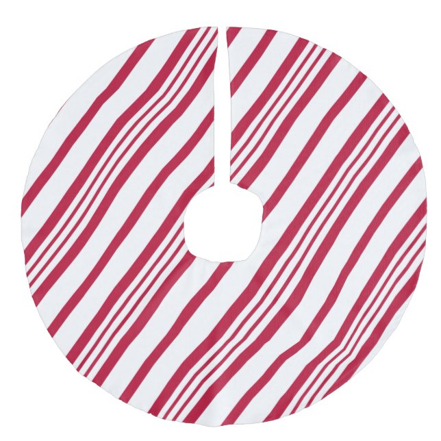 Jul Candy cane Rand Julgransmatta Fusklinne (Framsidan)