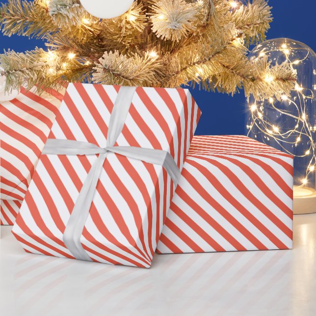 Jul Candy cane Rand Presentpapper (Helgdagar)
