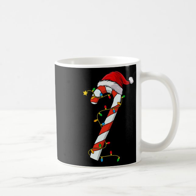 Jul Candy cane Santa Julafton Kids Småbarn Ungdom Kaffemugg (Höger)