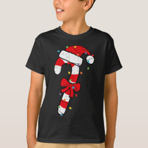 Jul Candy cane Santa Julafton Kids Småbarn Ungdom T Shirt