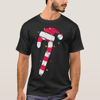 Jul Candy cane Santa Julafton Kids Småbarn Ungdom T Shirt