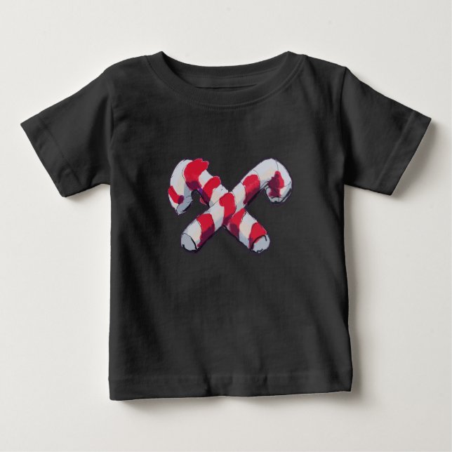 Jul Candy cane T Shirt (Framsida)