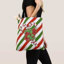 Jul Candy cane Tote Bag
