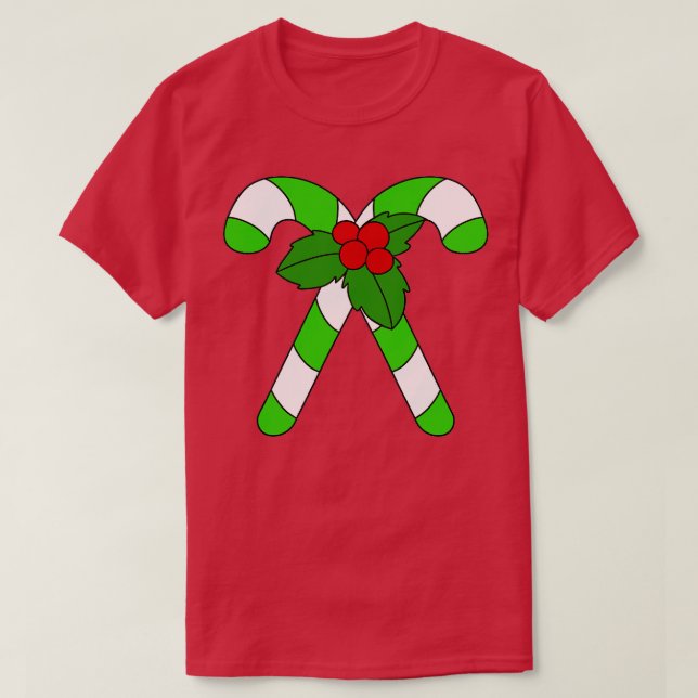 Jul Candy cane TShirt T Shirt (Design framsida)